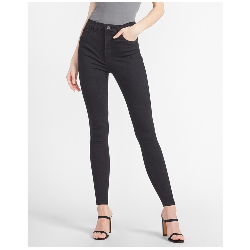 Express Black “Legging” High Rise Jeans